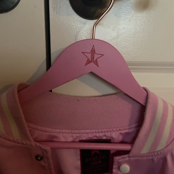 Jeffree star pink members only jacket just dry cleaned perfect condition. - Picture 9 of 9